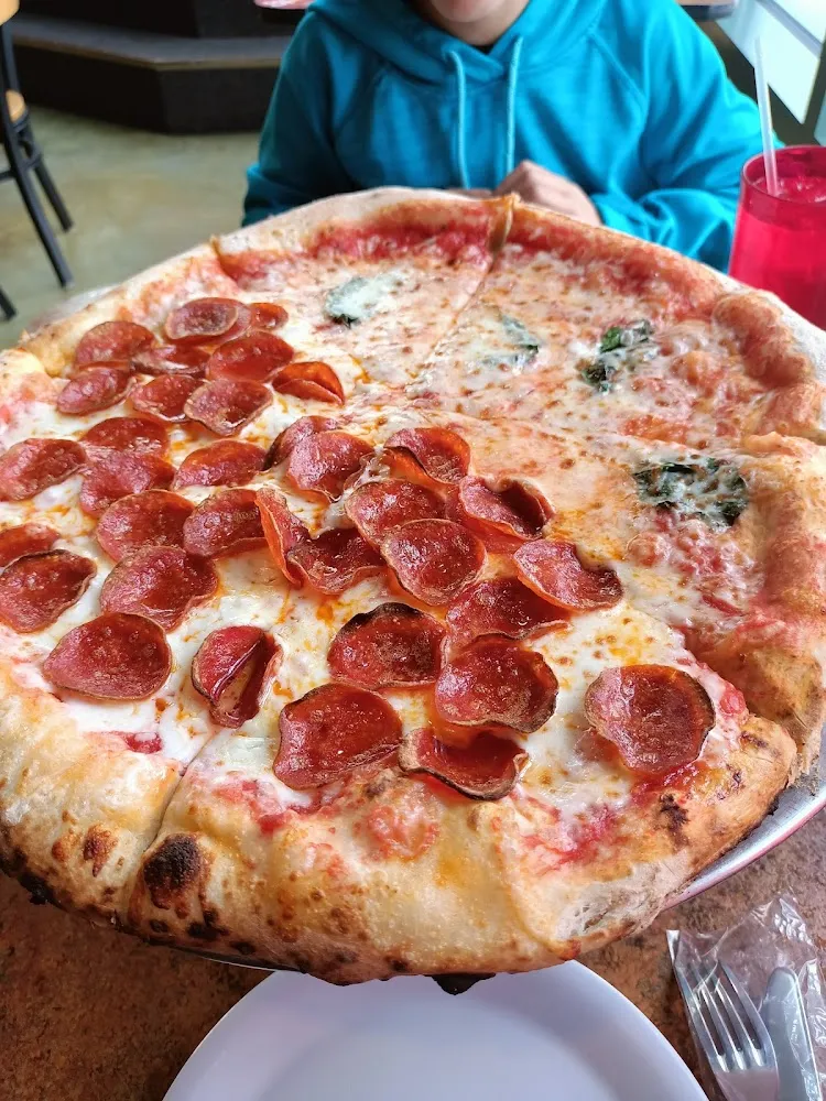 Margarita and Pepperoni Pizza